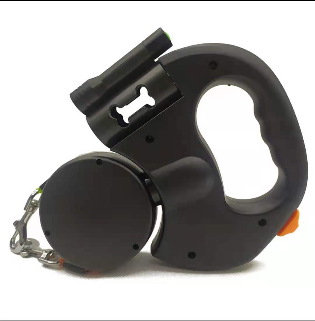 Dual Dog Leash with Tangle | 360 Swivel With Lights